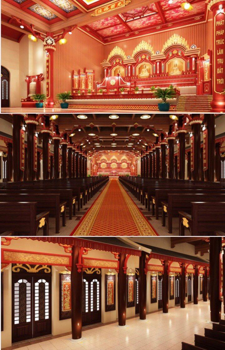 Hình ảnh phối cảnh bên trong Cung Trúc Lâm. Hình ảnh phối cảnh bên trong Cung Trúc Lâm.