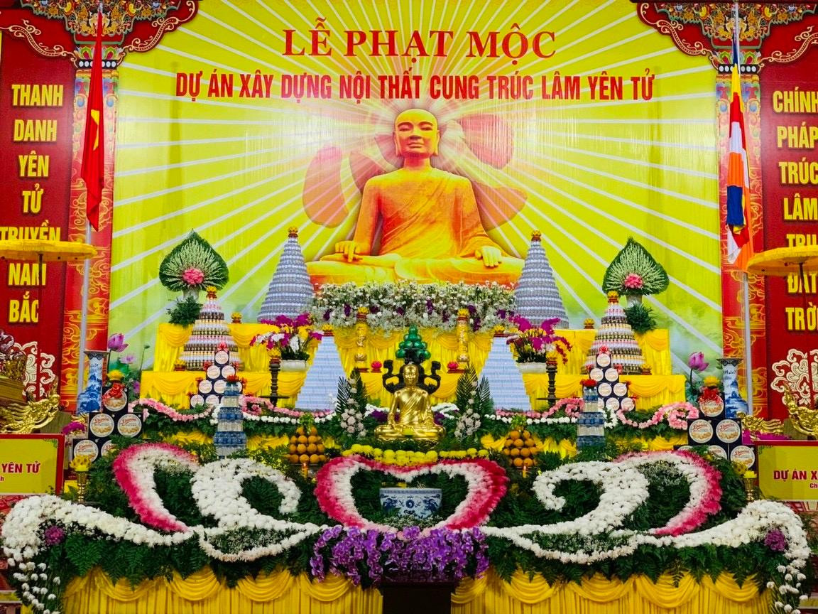 Ban Trị sự GHPGVN tỉnh Quảng Ninh tổ chức lễ phạt mộc xây dựng nội thất cung Trúc Lâm Yên Tử. Ban Trị sự GHPGVN tỉnh Quảng Ninh tổ chức lễ phạt mộc xây dựng nội thất cung Trúc Lâm Yên Tử.