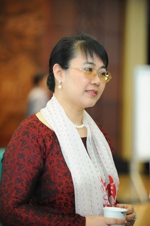 Đại biểu doanh nhân Hà Nội Nguyễn Thị Nguyệt Hường 