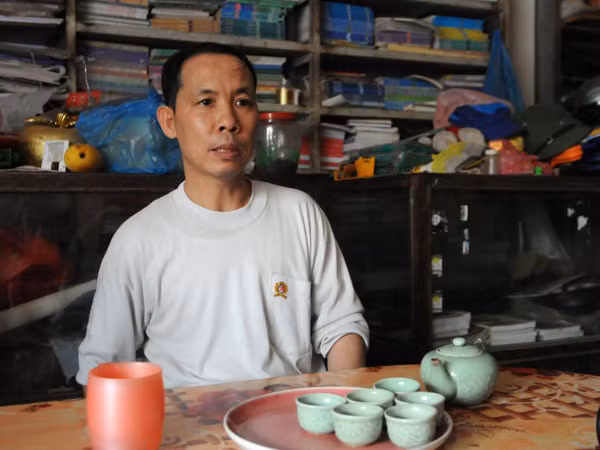 Ông Trịnh Quốc Sinh chia sẻ những mong muốn cần được làm rõ tại phiên phúc thẩm. Ảnh: Tuấn Nguyễn 