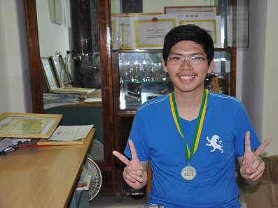 Thoải mái sau kết quả đạt được từ cuộc thi Olympic Tin học quốc tế. 