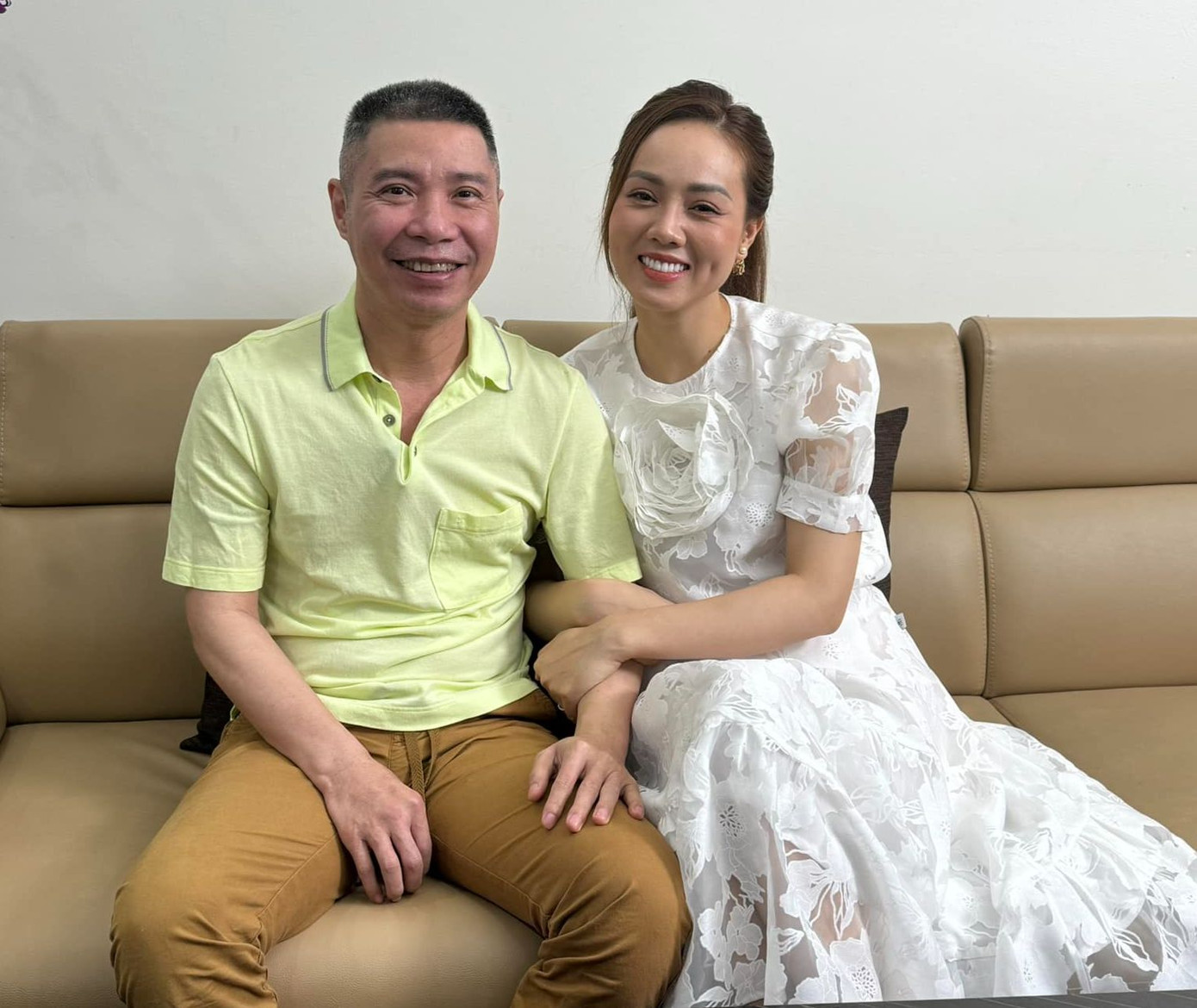 Ngọc Hà và chồng - NSND Công Lý.