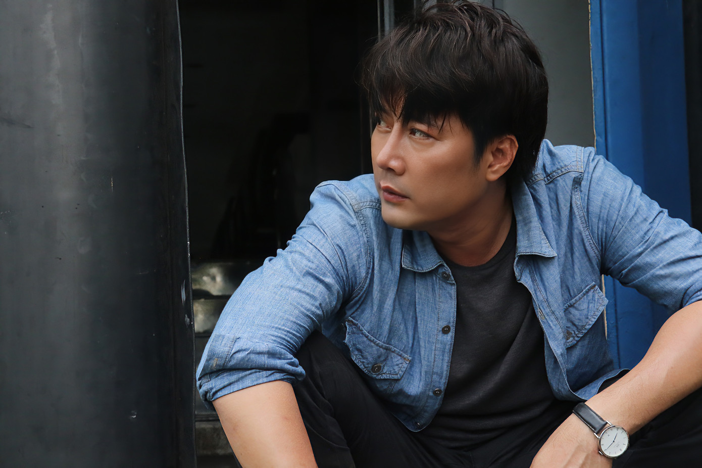 Tạo hình của Khôi Trần trong vai phản diện.