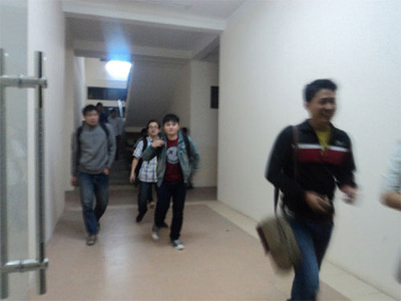 Những học viên với khuôn mặt 