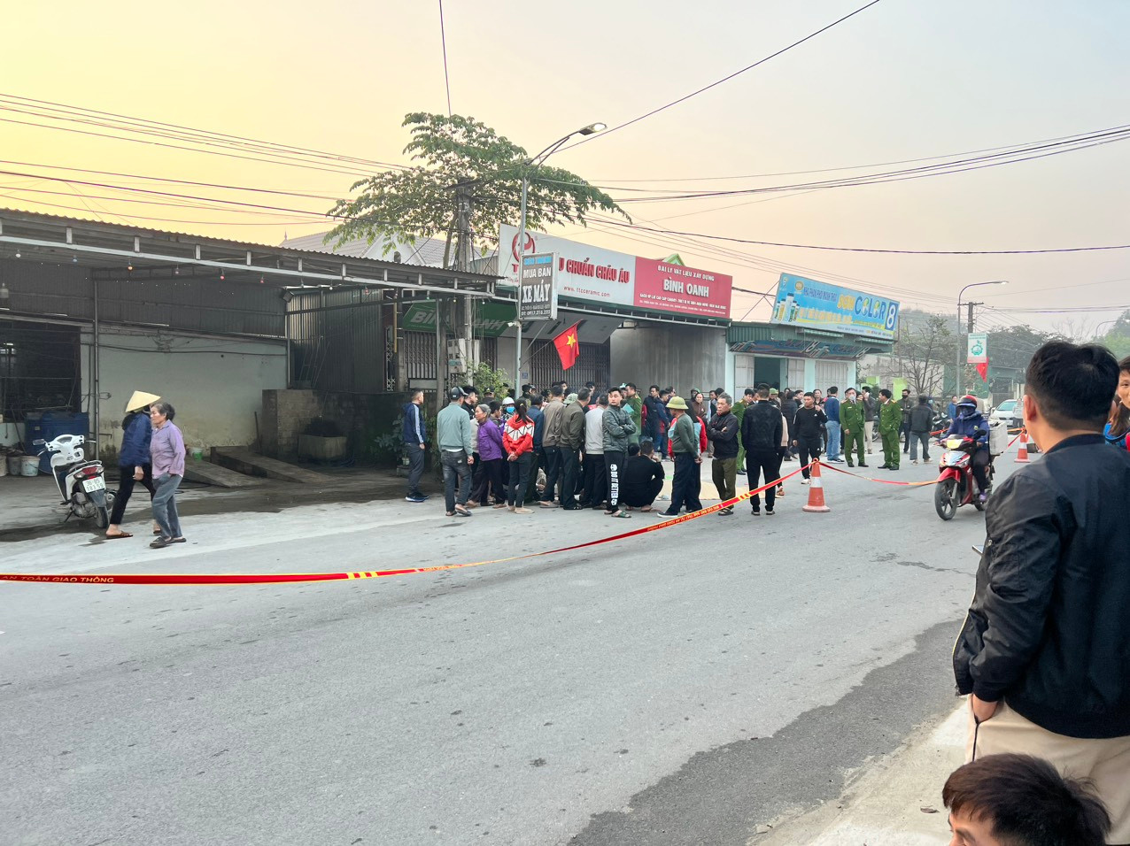 Hiện trường vụ tai nạn. Hiện trường vụ tai nạn.