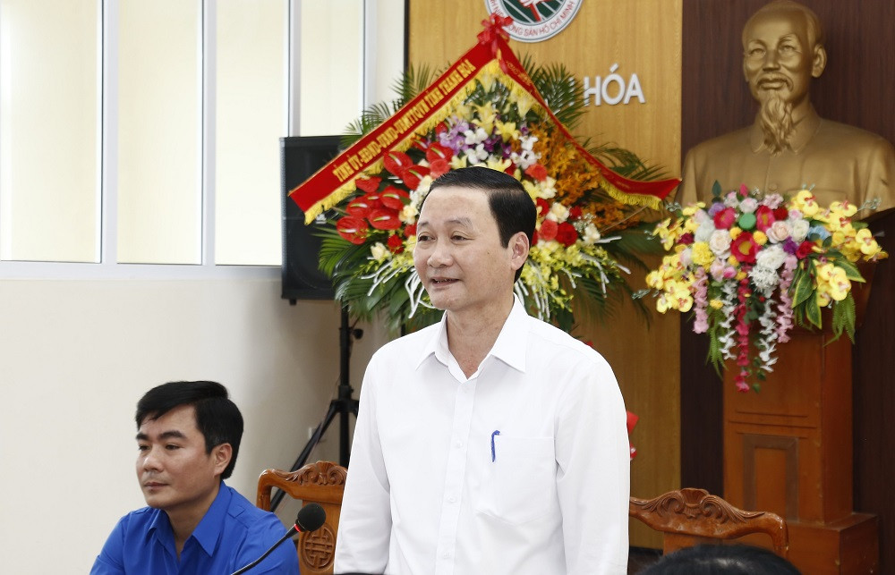 Chủ tịch UBND tỉnh Thanh Hóa Đỗ Minh Tuấn phát biểu tại buổi làm việc.