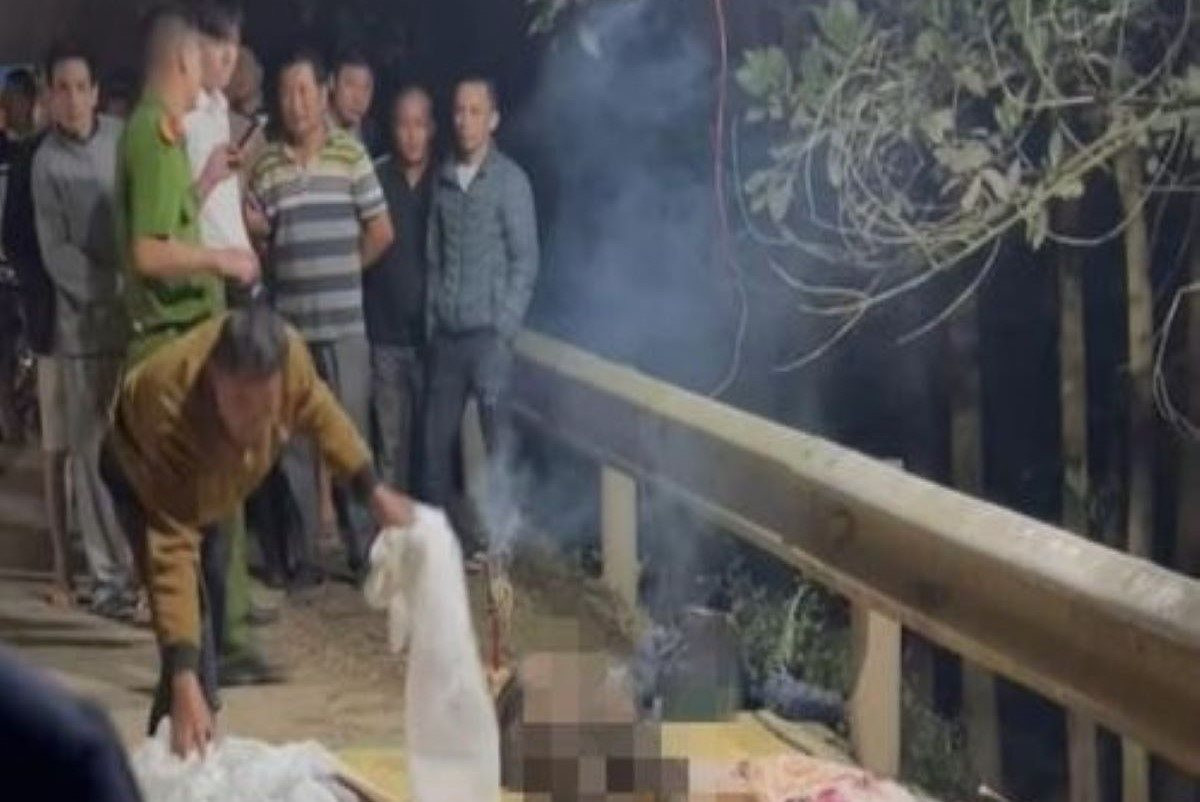 Khu vực hiện trường phát hiện thi thể