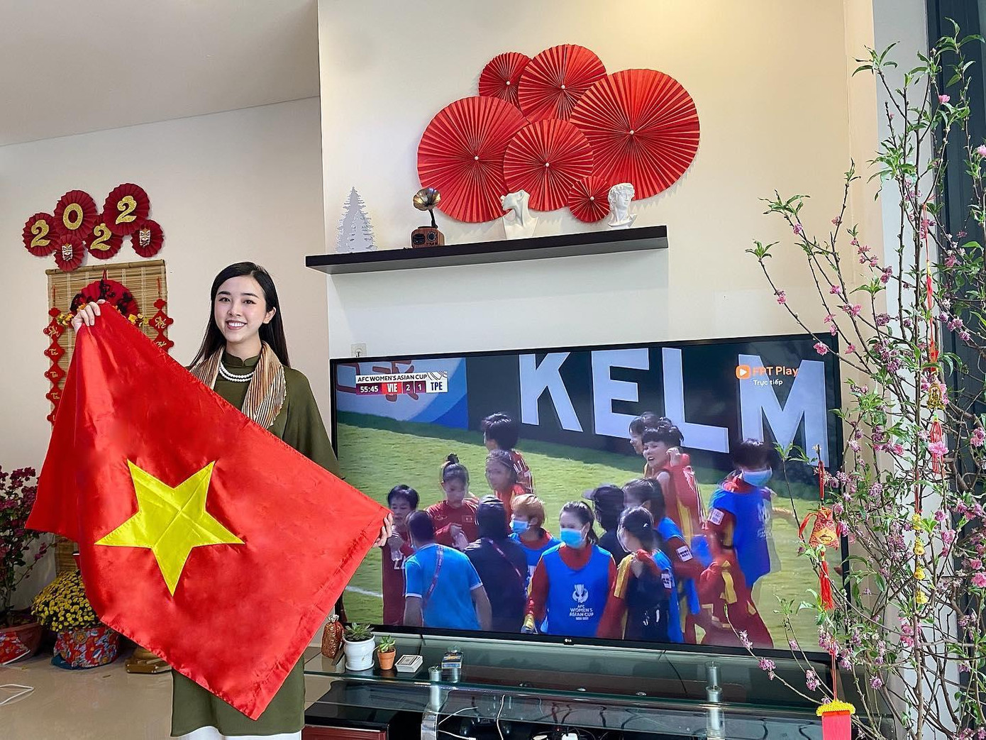 Á hậu Thuý An chúc mừng đội tuyển nữ Việt Nam với chiến thắng lịch sử tiến thẳng vào vòng Chung kết World Cup 2023. Á hậu Thuý An chúc mừng đội tuyển nữ Việt Nam với chiến thắng lịch sử tiến thẳng vào vòng Chung kết World Cup 2023.