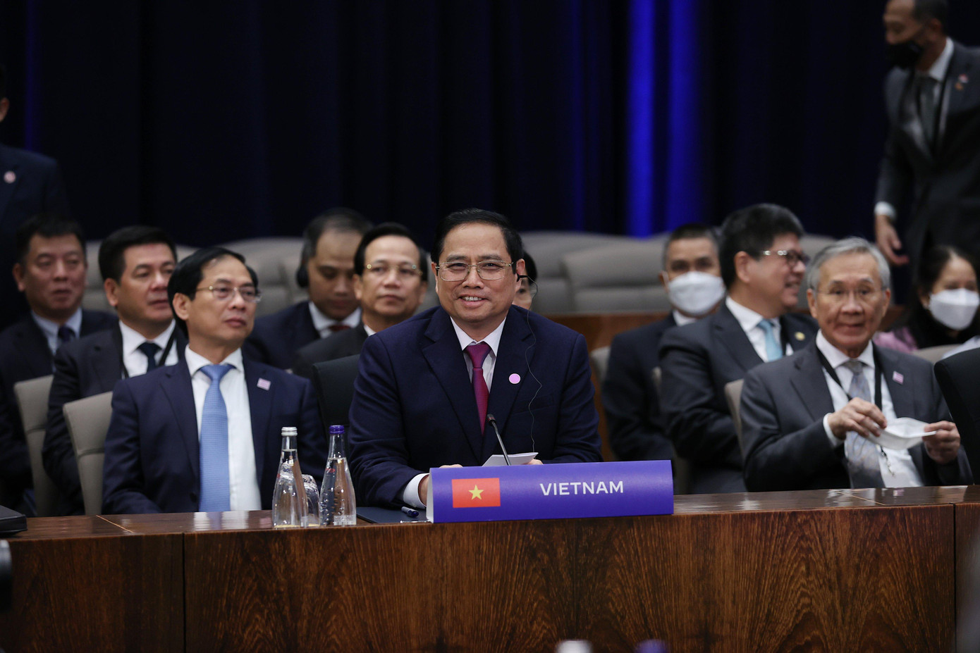 Tại Hội nghị, Thủ tướng Phạm Minh Chính, các nhà lãnh đạo ASEAN cùng Tổng thống Hoa Kỳ Joe Biden thảo luận về các vấn đề khu vực và thế giới. (Ảnh: Dương Giang) Tại Hội nghị, Thủ tướng Phạm Minh Chính, các nhà lãnh đạo ASEAN cùng Tổng thống Hoa Kỳ Joe Biden thảo luận về các vấn đề khu vực và thế giới. (Ảnh: Dương Giang)