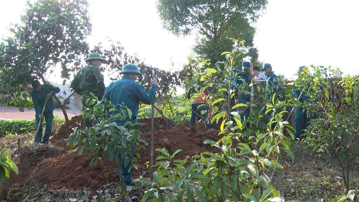Các phần mộ được tìm thấy tại khu vực vườn đồi của một hộ gia đình ở thị trấn Cành Nàng Các phần mộ được tìm thấy tại khu vực vườn đồi của một hộ gia đình ở thị trấn Cành Nàng