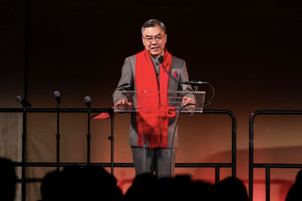 Ông Huang Ping phát biểu tại một sự kiện ở New York vào tháng 1. (Ảnh: CCTV) Ông Huang Ping phát biểu tại một sự kiện ở New York vào tháng 1. (Ảnh: CCTV)