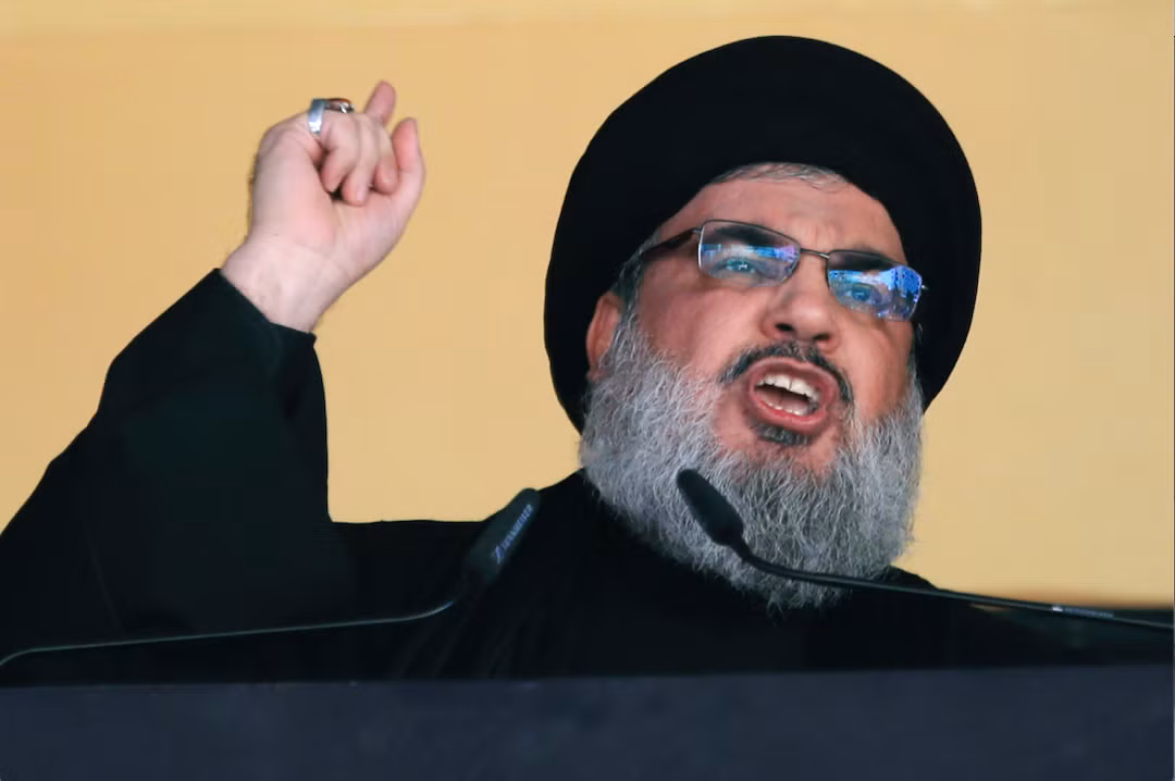 Lãnh đạo Hezbollah Sayyed Hassan Nasrallah. (Ảnh: AP)
