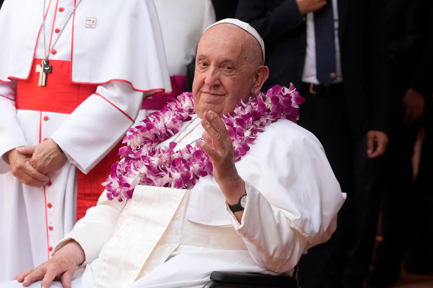 Giáo hoàng Francis tại Singapore. (Ảnh: AP) Giáo hoàng Francis tại Singapore. (Ảnh: AP)