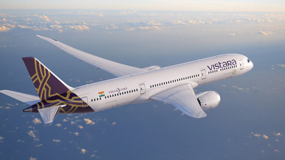 Một chiếc máy bay chở khách của hãng hàng không Vistara Airlines. (Ảnh: Skytrax) Một chiếc máy bay chở khách của hãng hàng không Vistara Airlines. (Ảnh: Skytrax)