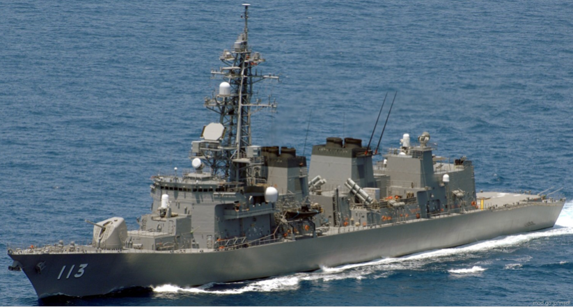 Tàu khu trục Sazanami của Nhật Bản. (Ảnh: seaforces) Tàu khu trục Sazanami của Nhật Bản. (Ảnh: seaforces)