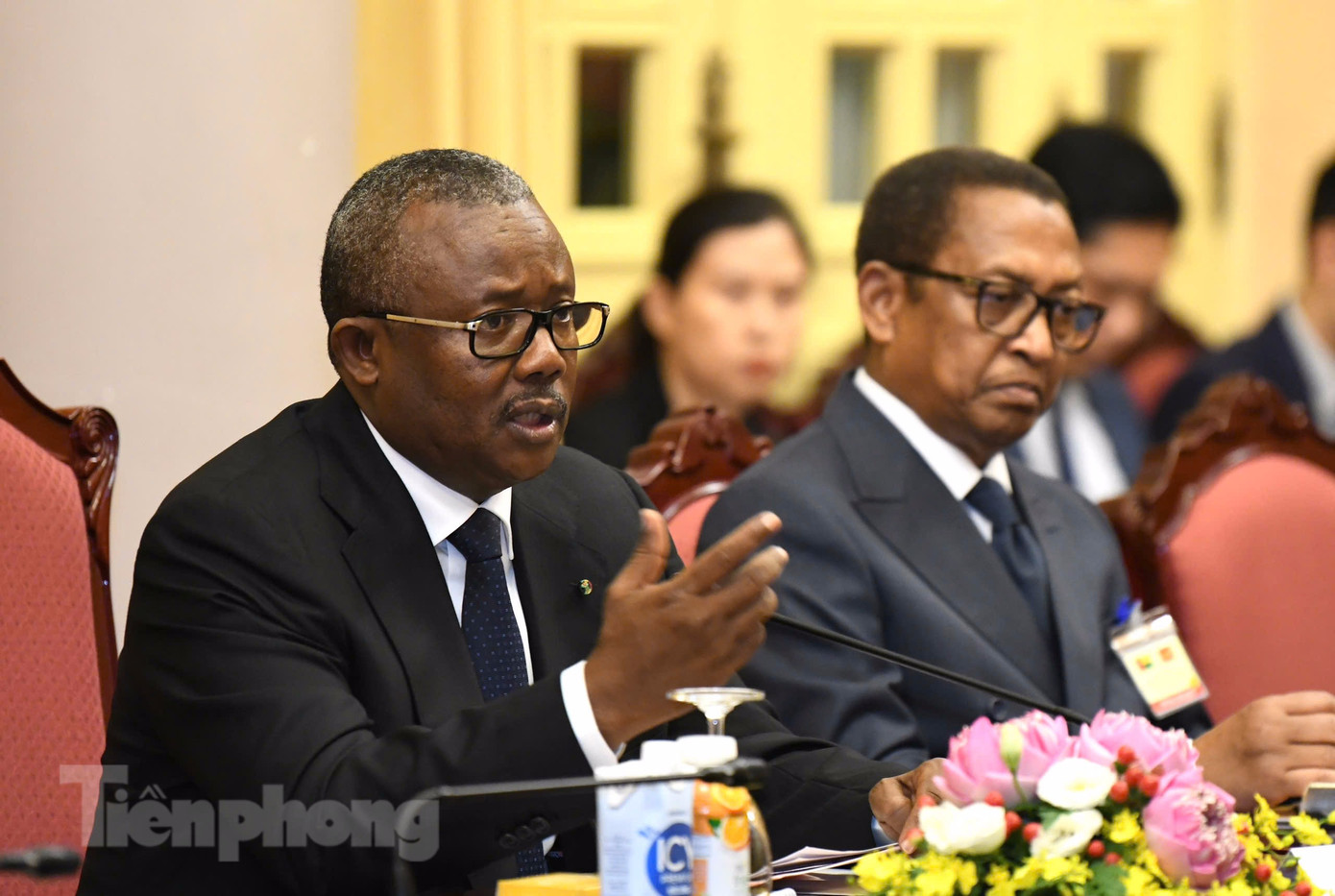 Tổng thống Guinea-Bissau Umaro Sissoco Embaló tại cuộc hội đàm với Tổng Bí thư, Chủ tịch nước Tô Lâm ngày 6/9. (Ảnh: Như Ý) Tổng thống Guinea-Bissau Umaro Sissoco Embaló tại cuộc hội đàm với Tổng Bí thư, Chủ tịch nước Tô Lâm ngày 6/9. (Ảnh: Như Ý)