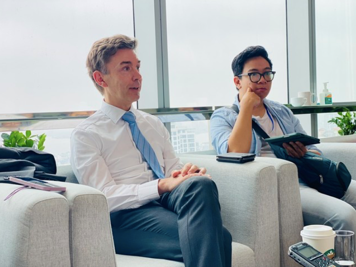 Đại sứ EU tại Việt Nam Julien Guerrier. (Ảnh: Thu Loan) Đại sứ EU tại Việt Nam Julien Guerrier. (Ảnh: Thu Loan)