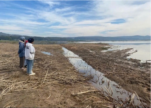 Khu vực bán ngập tại thủy điện Yaly