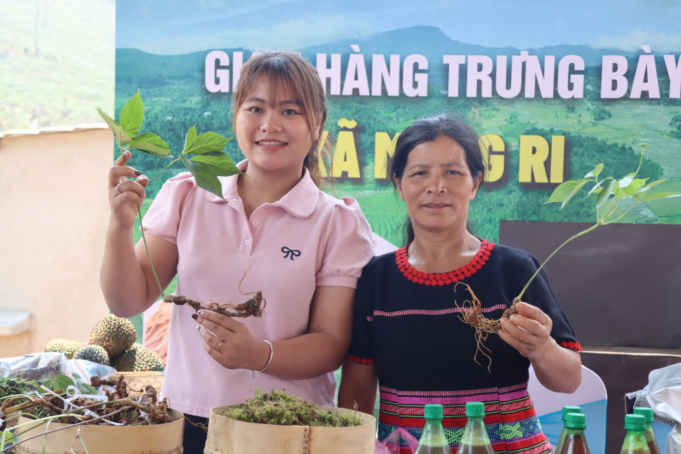 Người dân phát triển nhiều mô hình nông nghiệp như cà phê xứ lạnh, sâm dây, sâm Ngọc Linh.