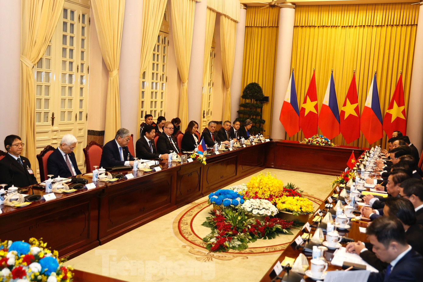 Toàn cảnh cuộc hội đàm ngày 30/1. (Ảnh: Như Ý)