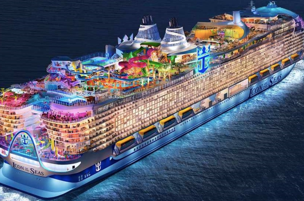 Du thuyền lớn nhất thế giới Icon of the Seas. (Ảnh: Royal Caribbean) Du thuyền lớn nhất thế giới Icon of the Seas. (Ảnh: Royal Caribbean)
