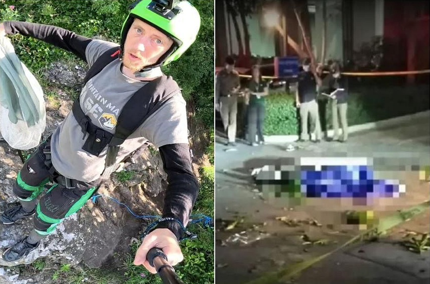 Anh Nathy Odinson chết thảm vì sự cố dù không bung. (Ảnh: FB, The Nation)