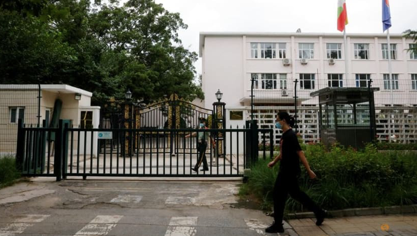 Đại sứ quán Myanmar tại Bắc Kinh. (Ảnh: Reuters)