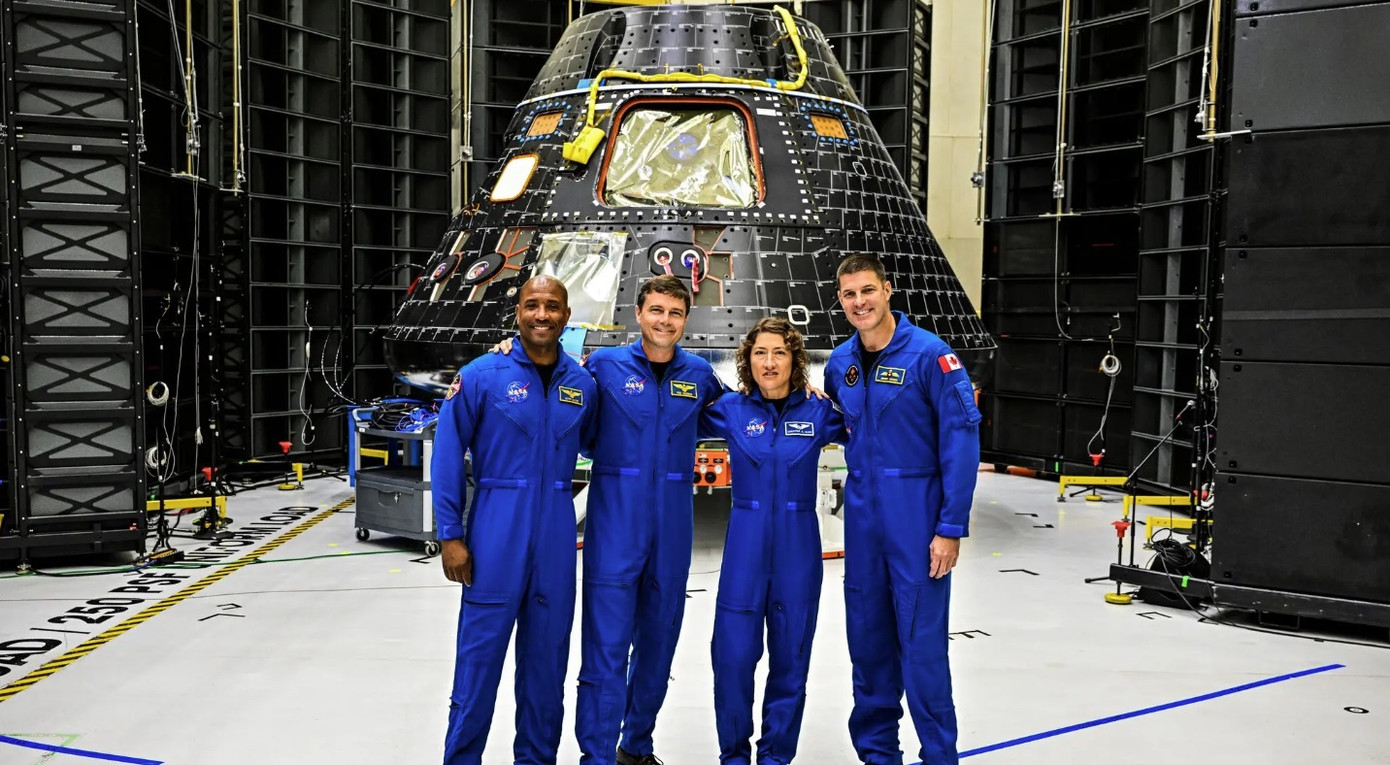 Nhóm phi hành gia tham gia sứ mệnh Artemis II. (Ảnh: Getty)