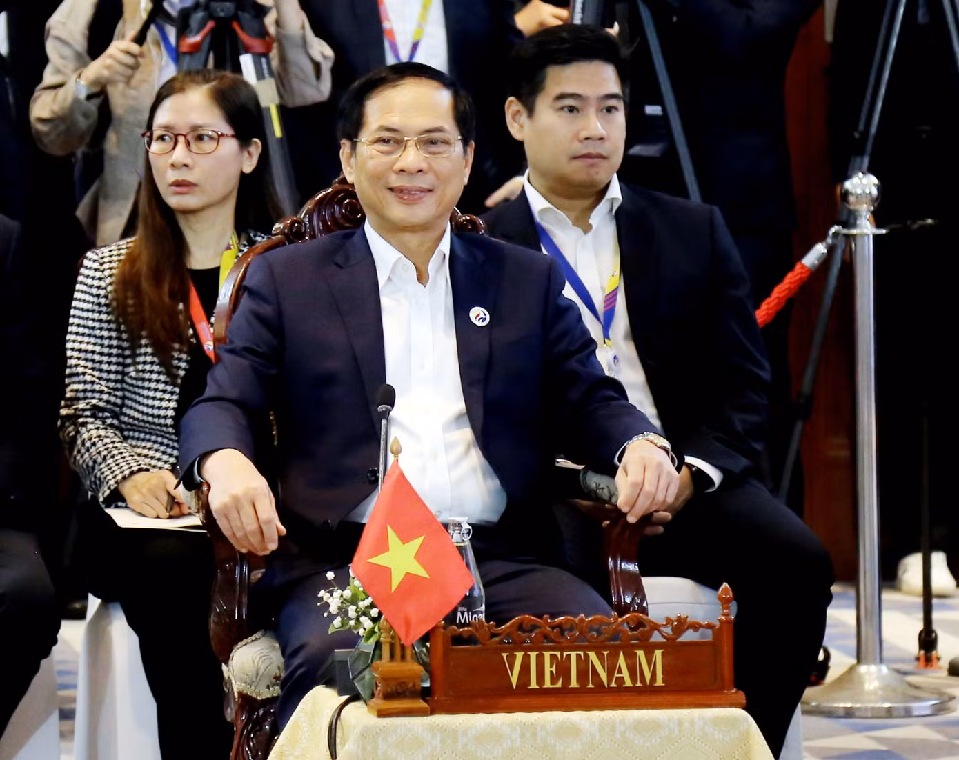 Bộ trưởng Ngoại giao Bùi Thanh Sơn dự Hội nghị. (Ảnh: Mofa)