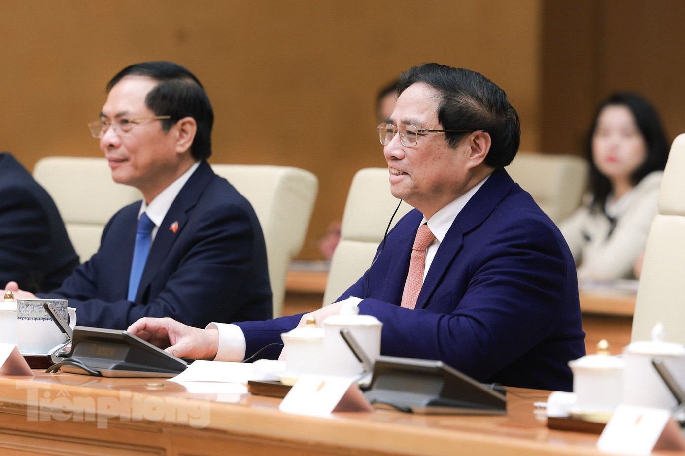 Thủ tướng Phạm Minh Chính tại cuộc hội kiến, ngày 30/1. (Ảnh: Như Ý)