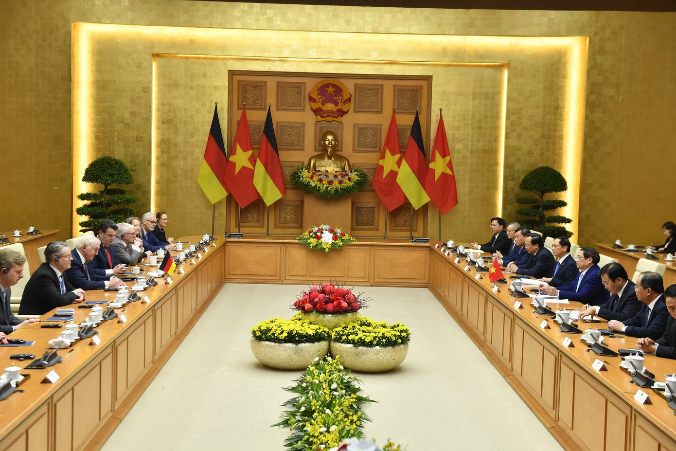 Toàn cảnh cuộc hội kiến. (Ảnh: Như Ý)