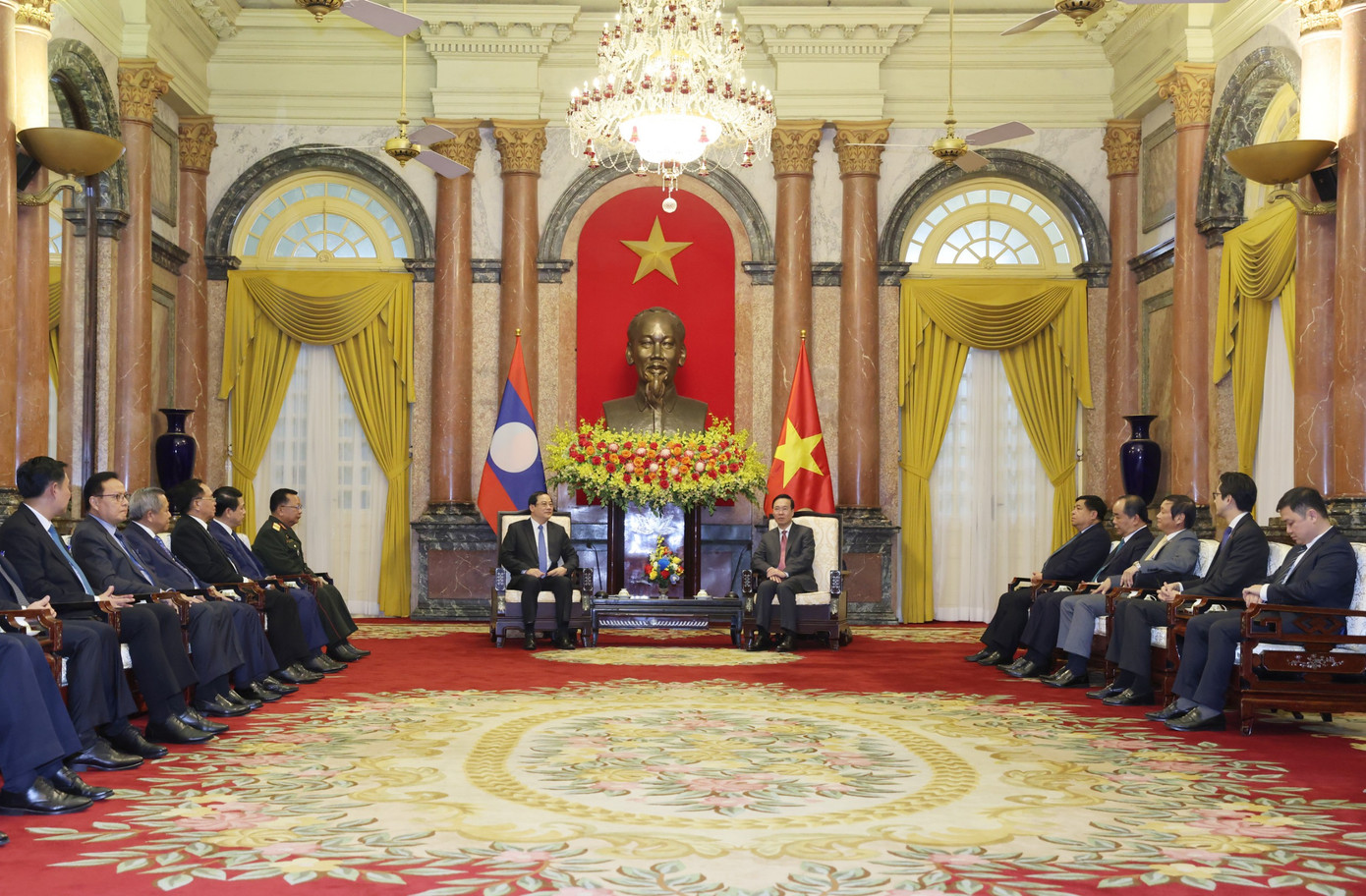 Toàn cảnh cuộc tiếp. (Ảnh: Nhật Minh)