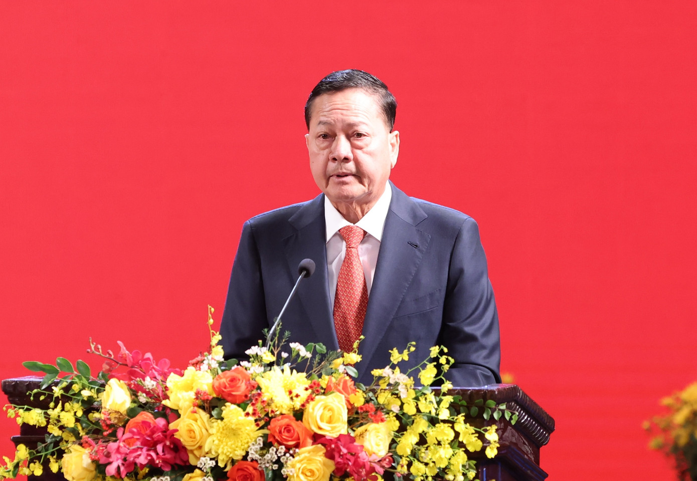 Phó Thủ tướng Campuchia Neth Savoeun phát biểu tại lễ kỷ niệm. (Ảnh: Quang Phúc) Phó Thủ tướng Campuchia Neth Savoeun phát biểu tại lễ kỷ niệm. (Ảnh: Quang Phúc)