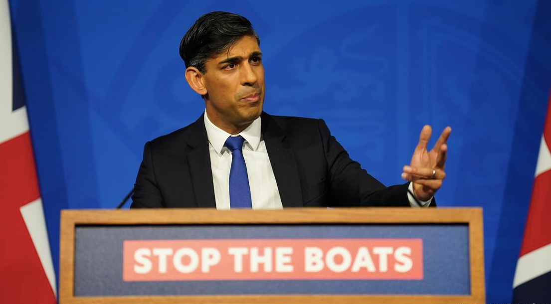 Thủ tướng Anh Rishi Sunak. (Ảnh: AP)