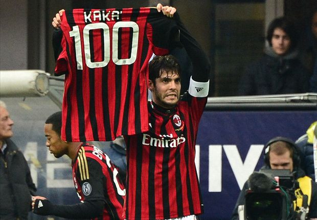 Kaka chào mừng cột mốc 100 bàn thắng tại Serie A 