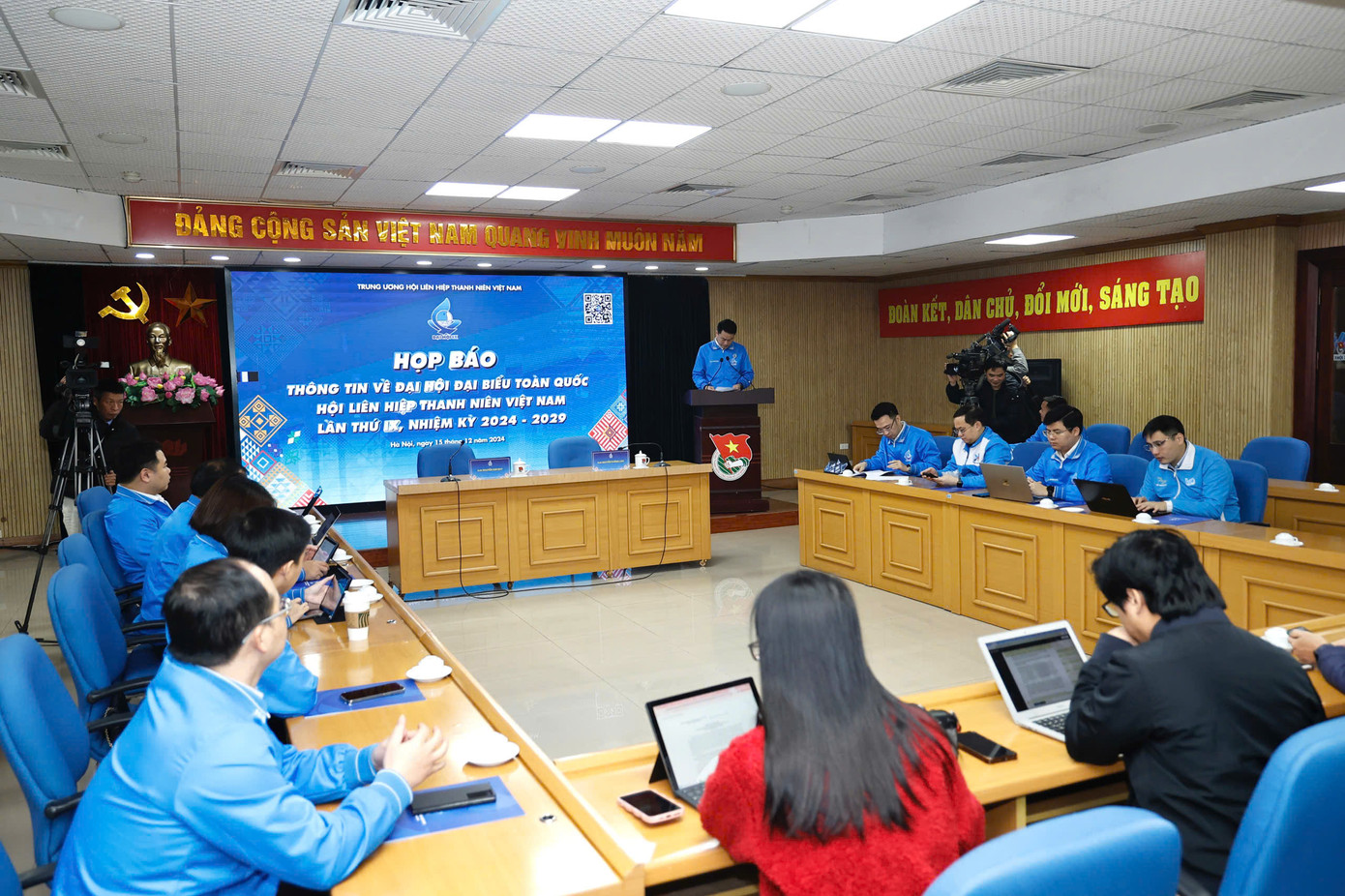 Quang cảnh họp báo. Ảnh: Như Ý