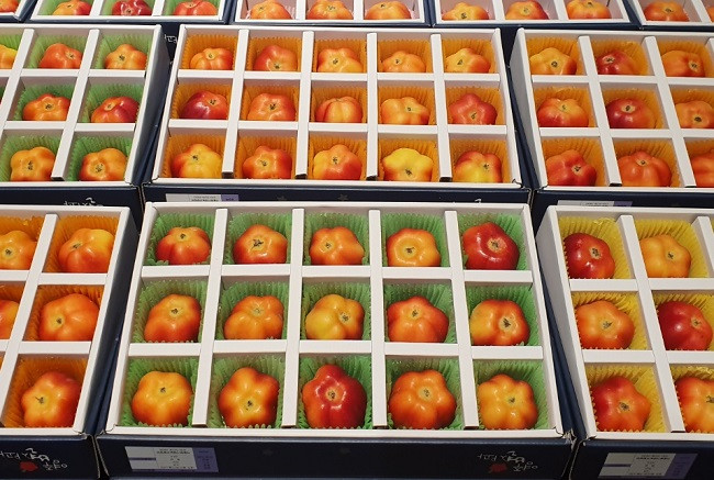 Thùng táo ngôi sao có giá gần 2.000.000 đồng Thùng táo ngôi sao có giá gần 2.000.000 đồng