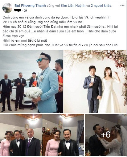 Hình ảnh hiếm hoi trong đám cưới của Tiến Đạt và vợ kém 10 tuổi ảnh 1