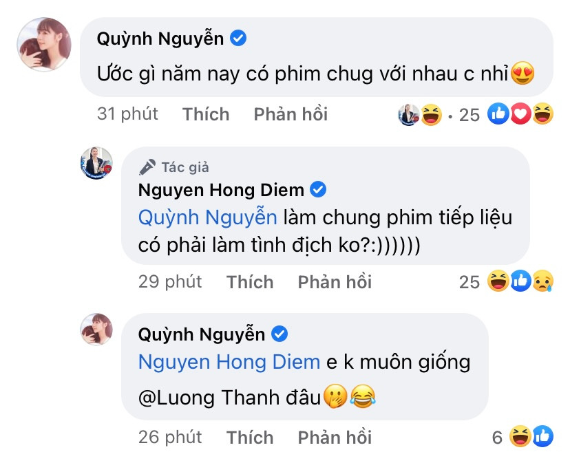Tương tác đáng yêu của Quỳnh Kool và Hồng Diễm khiến người hâm mộ thích thú. Tương tác đáng yêu của Quỳnh Kool và Hồng Diễm khiến người hâm mộ thích thú.