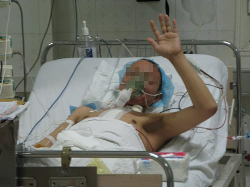 Một bệnh nhân được ghép tạng đang hồi phục sức khỏe tốt