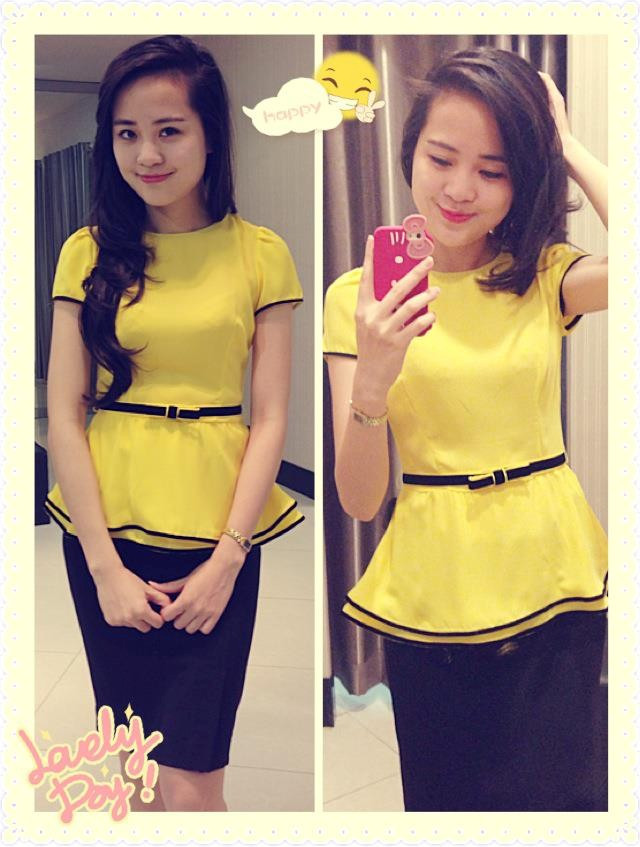 Hình ảnh cô gái này trong đời thường rất dễ thương