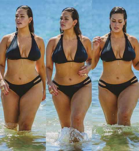 Nàng mẫu ngoại cỡ Ashley Graham quyến rũ 'rực lửa' với đầm đỏ ảnh 7