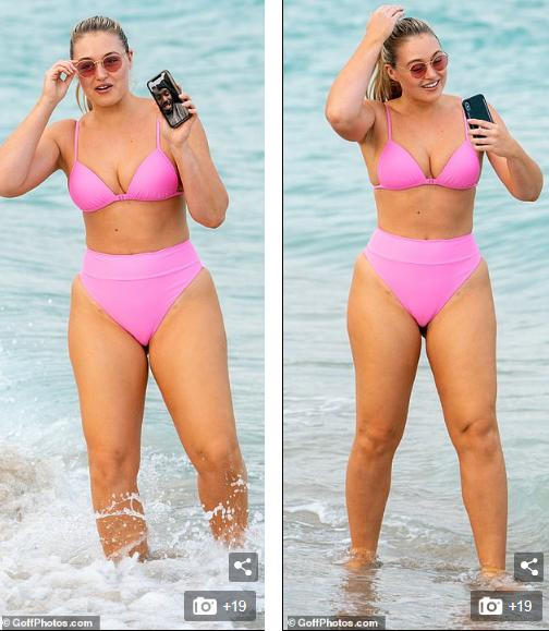 Người mẫu ngoại cỡ Iskra Lawrence gợi cảm đầy sức sống trên biển ảnh 1