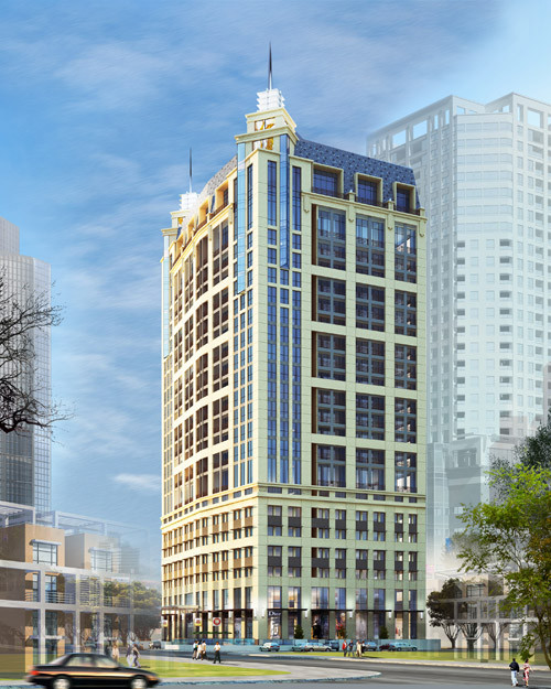 Phối cảnh dự án Hoàng Thành Tower. Phối cảnh dự án Hoàng Thành Tower