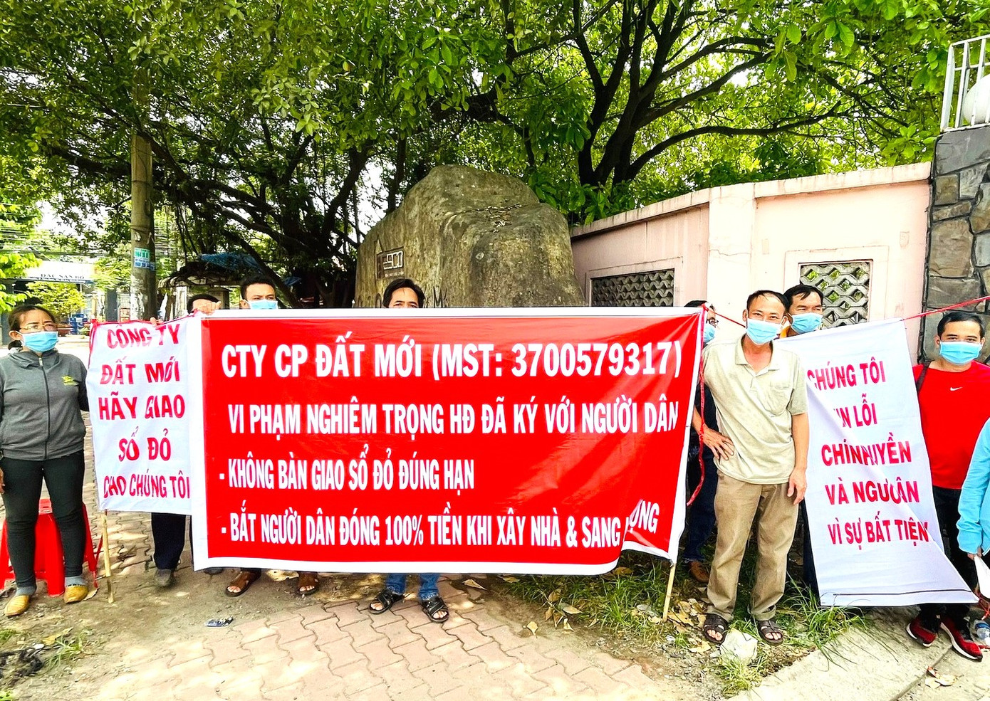 Khách hàng đòi quyền lợi tại dự án Khu nhà ở Đất Mới