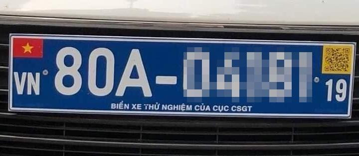 Hình ảnh biển số xe thử nghiệm của Cục CSGT. Ảnh: FB. Hình ảnh biển số xe thử nghiệm của Cục CSGT. Ảnh: FB.