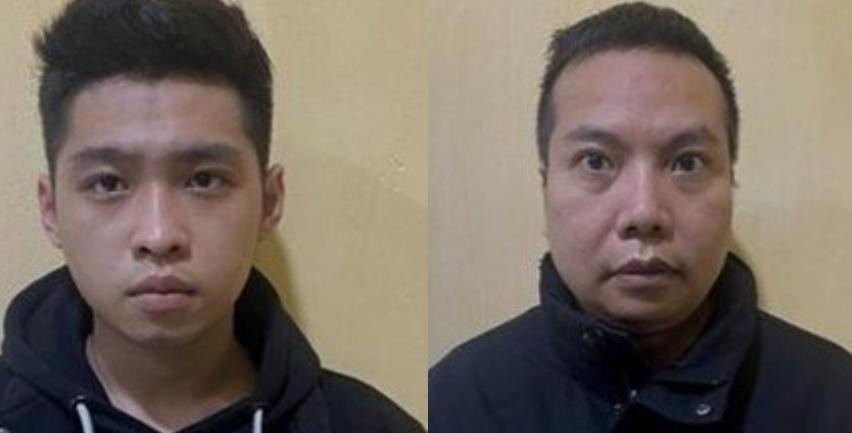 Hai đối tượng Quân, Kiên. Hai đối tượng Quân, Kiên.