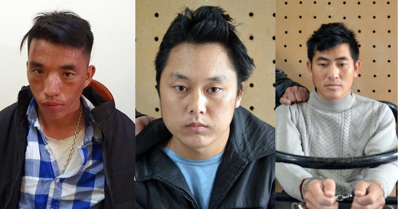 Nhóm đối tượng bị bắt giữ.