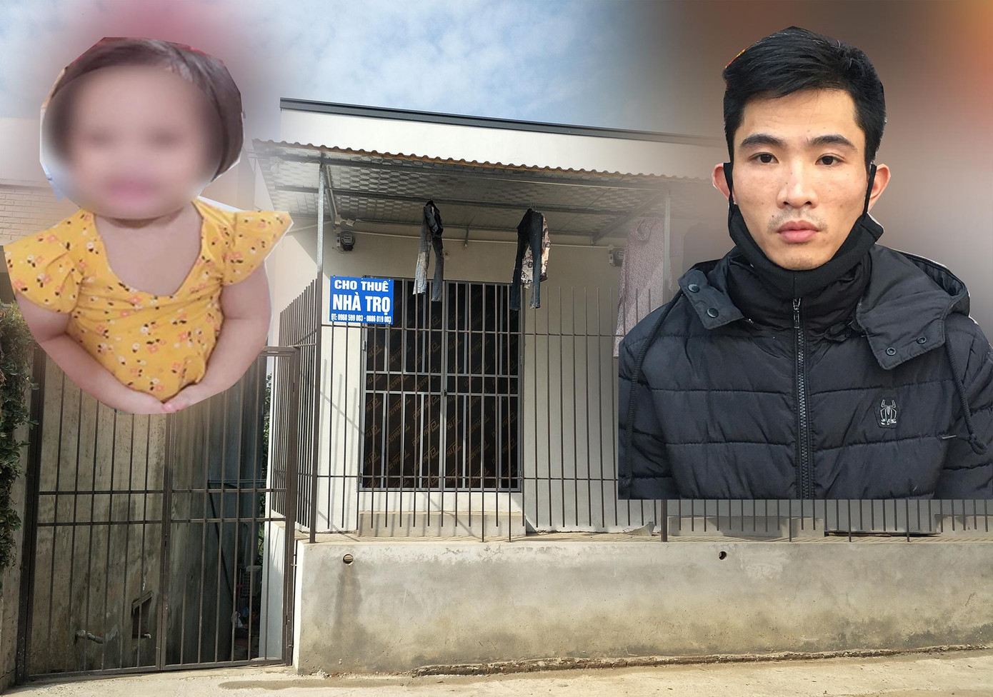 Khu vực nhà trọ nơi Huyên cùng mẹ con cháu A. sinh sống. Khu vực nhà trọ nơi Huyên cùng mẹ con cháu A. sinh sống.