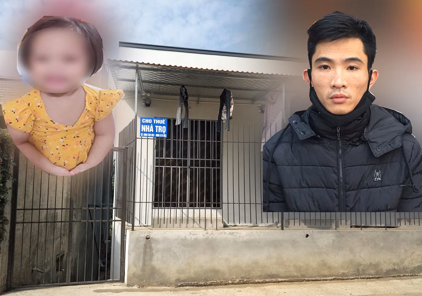 Khu vực nhà trọ nơi Huyên cùng mẹ con cháu A. sinh sống. Khu vực nhà trọ nơi Huyên cùng mẹ con cháu A. sinh sống.